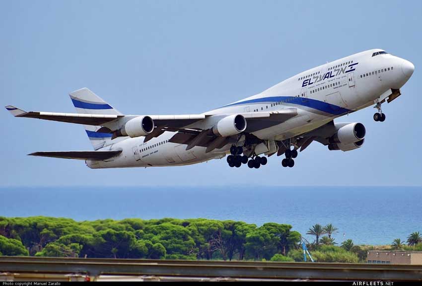 Boeing 747 de El-Al. Israel Airlines como el que se estrelló en Bijlmermeer