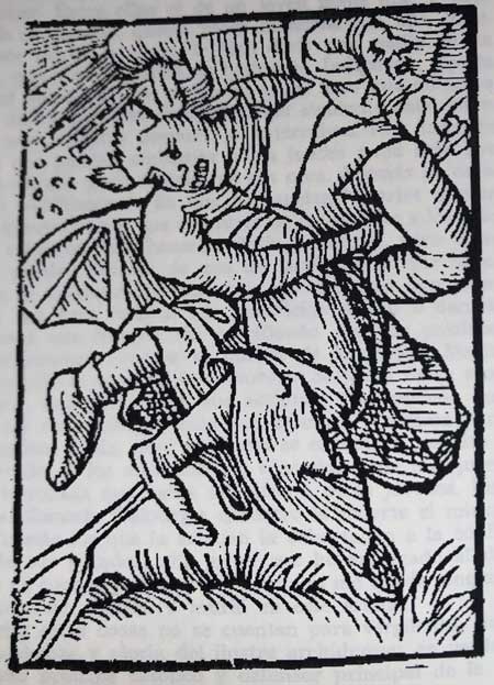 Página sobre las brujas del Malleus Maleficarum de la editorial Maxtor de 2004 traducida por Miguel Jimenez Monteserín.