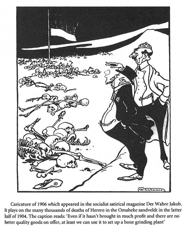 Caricatura política sobre el África sudoccidental alemana (1906)
