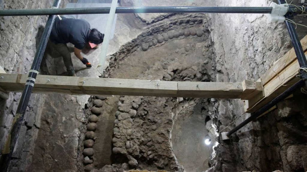Yacimiento azteca en el que encontraron más de 650 cráneos