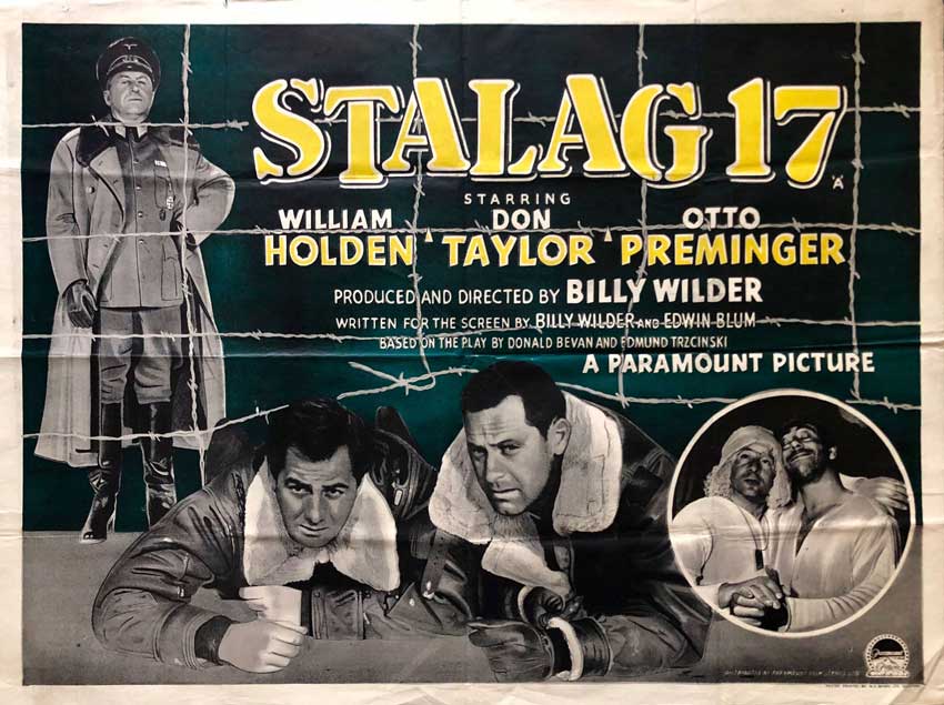 Póster de la película STALAG 17 (Traidor en el infierno), de Billy Wilder