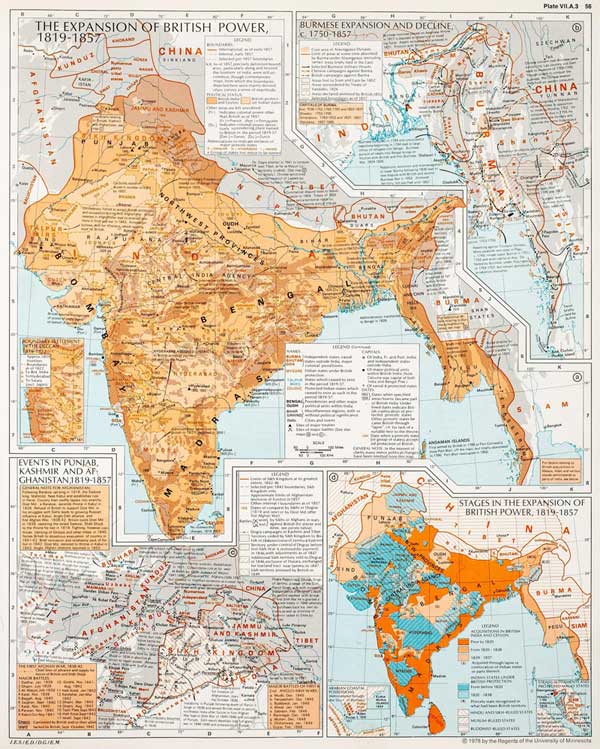 Expansión del imperio británico en la India : 1819 - 1857