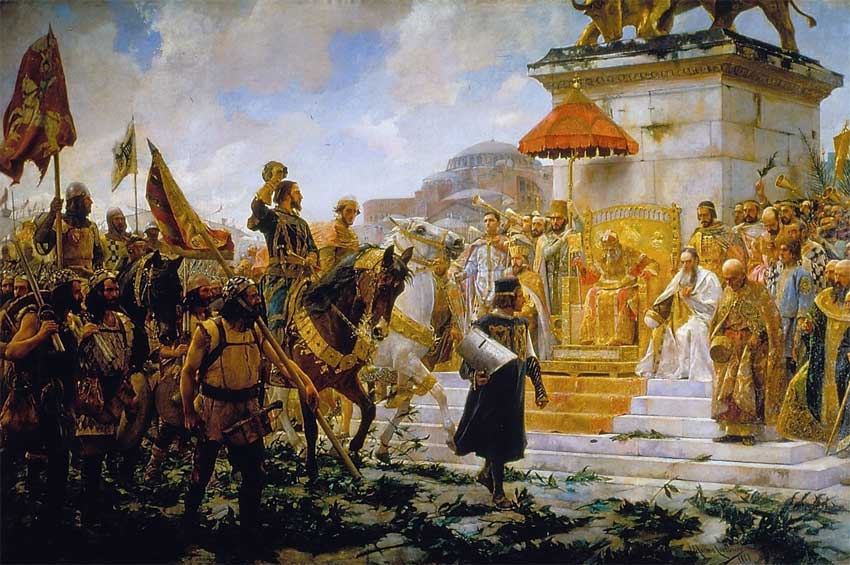 Roger de Flor en Constantinopla.