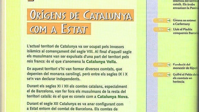 El supuesto origen de Cataluña como estado en un libro infantil