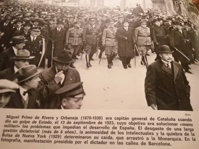 Miguel Primo de Rivera aclamado en Cataluña tras el golpe de Estado de 1923