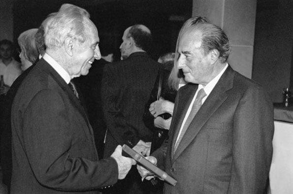 Marc Rich con Simon Peres