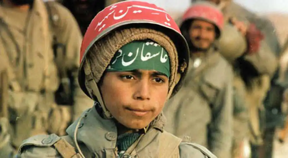 Niño soldado iraní guerra Irán - Iraq